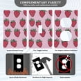 thumbnail image 3 of Yayeee Toggle Light Switch Wall Plate 1-Gang 4.5"x2.7" Home Decorative Outlet Cover, Cartoon Strawberry, 3 of 7