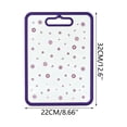 thumbnail image 3 of WIZUTIZ Dishwasher Safe Tempered Glass Food Prep Cutting Board with Handle Decorative Printed Scratch Resistant Kitchen Chopping Mat Household Countertop Cooking Prep Surface, 3 of 6