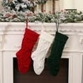 thumbnail image 4 of Medias navideñas, medias colgantes de punto para decoraciones navideñas, vacaciones familiares, calc Meterk Rojo, 4 of 7