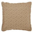 thumbnail image 3 of VHC Brands Euro Sham Ruffled, Cotton Bedroom Euro Sham Covers, Flat Weave, Bedding Accessory, Bedroom Decor, No Insert, for Bed Couch Sofa, Pip Vinestar Collection, Square 26x26, Natural, 3 of 5