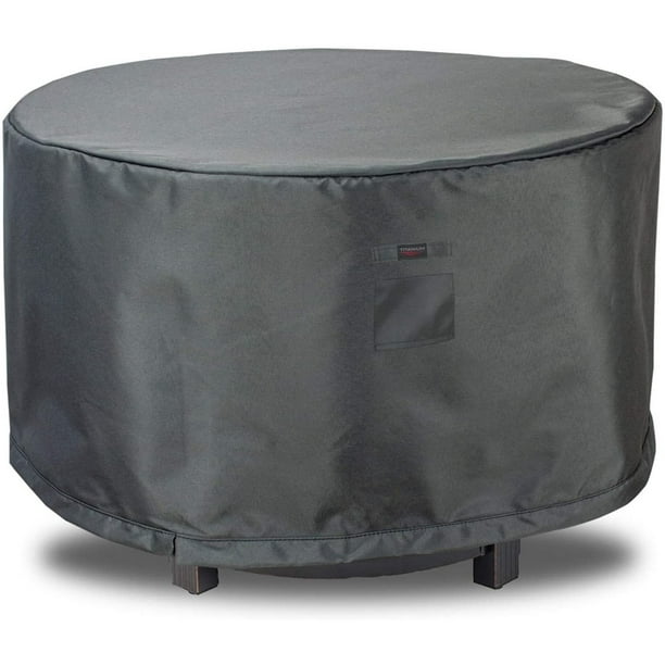 Round Fire Table Cover, 36 X 24 Round Fire Pit Cover