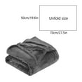 thumbnail image 3 of Btomtd 20"x30" Plain Yoga Cover Blanket for Air Conditioning Rooms Small Cooling Throw Blanket Soft Household Bed Blanket, Gray, 3 of 8