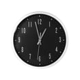 thumbnail image 1 of Reloj de Pared QZ Plata con fondo Negro 30 cm x 4 cm RLPLNE, 1 of 6