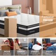 thumbnail image 3 of Twin Mattress, 13 Inch Hybrid Innerspring Mattress with Memory Foam in a Box, Individually Pocket Innerspring, Pressure-Relieving and Supportive, Non-Fiberglass, 3 of 11