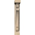 thumbnail image 2 of Ekena Millwork 3 1/2"W x 14"D x 22"H Olympic Block Smooth Bracket w/ Offset Brace, Douglas Fir, 2 of 25