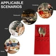 thumbnail image 5 of 12pcs rectangular cutlery bag Christmas rectangular cutlery set Christmas party table decoration supplies,red, 5 of 5