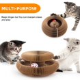 thumbnail image 4 of Magic Organ Cat Scratching Board with Bell-Ball, Durable Foldable & Reversible Infinity Style Interactive Grinding Claw Cat Scratchers for Indoor Cats Toy, Furniture Protector, Cats Accordion Toy, 4 of 8