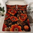 thumbnail image 2 of Homewish Teenagers Adults Retro Chic Floral 4pcs Bed Sheets,Vintage Aesthetic King Sheets,Exotic Style Super Cozy Sheet Set,Breathable Home Decor, 2 of 7