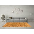 thumbnail image 3 of Ahgly Company Indoor Round Oriental Orange Traditional Area Rugs, 5' Round, 3 of 4
