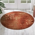 thumbnail image 6 of Nourison Somerset Nature Flame 3'6" x Round Area Rug, (4 Round), 6 of 7