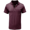 thumbnail image 3 of Men's Casual Polo Shirts Classic Button Basic Short Sleeve Shirt Solid Color Cotton Tees Golf Stylish Tops, 3 of 10