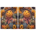 thumbnail image 5 of Wobogo Smiling Scarecrow Kitchen Curtains 2 Piece Set Farmhouse Country Style Light Filtering Small Window Drapes Suitable for Bathroom Laundry Room and RV 27x24in, 5 of 9