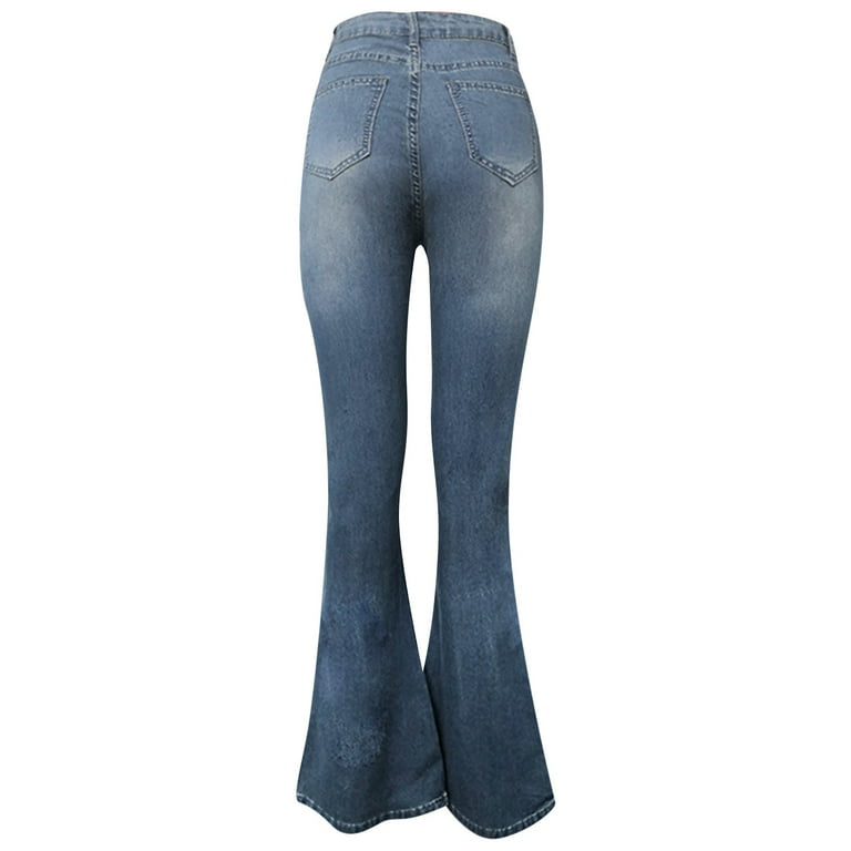 CBGELRT Trendy Jeans for Women High Waist Female Black Jeans for
