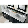 thumbnail image 4 of James Martin Vanities Brittany 72" Black Onyx Double Vanity w/ 3 CM Arctic Fall Solid Surface Top, 4 of 5