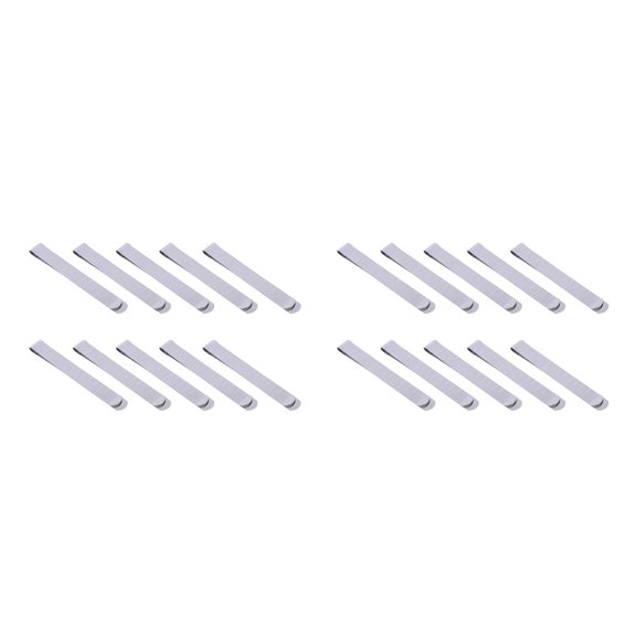 Worgeous 20 pcs Stainless Steel Hemming Clips, Sewing Clips Measurement Ruler, Sewing Crimping Clip, Sewing Marking Pinning Quilting Supplies for Pinning, Knitting& Crocheting, Fabric Holder