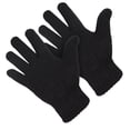 thumbnail image 1 of Guantes Negros Térmicos Aislados de Acrílico con Puño Acanalado para Clima Frío para Hombre, 1 of 4