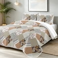 thumbnail image 2 of Davulos King Quilt Bedding Set ,Plaid Patchwork Quilt for King Bed 3 Pieces Reversible Microfiber Summer Bedspread Coverlet for All Season,110" x 96", 2 of 9