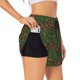 thumbnail image 1 of Balery Red Snake Pantalones cortos deportivos para mujer con forro y dos bolsillos, elásticos, para entrenamiento, gimnasio, yoga-Small, 1 of 7