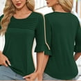 thumbnail image 2 of Womens Tank Tops Loose Fit Scoop Neck Casual Summer Tops Curvy Hem, 2 of 6