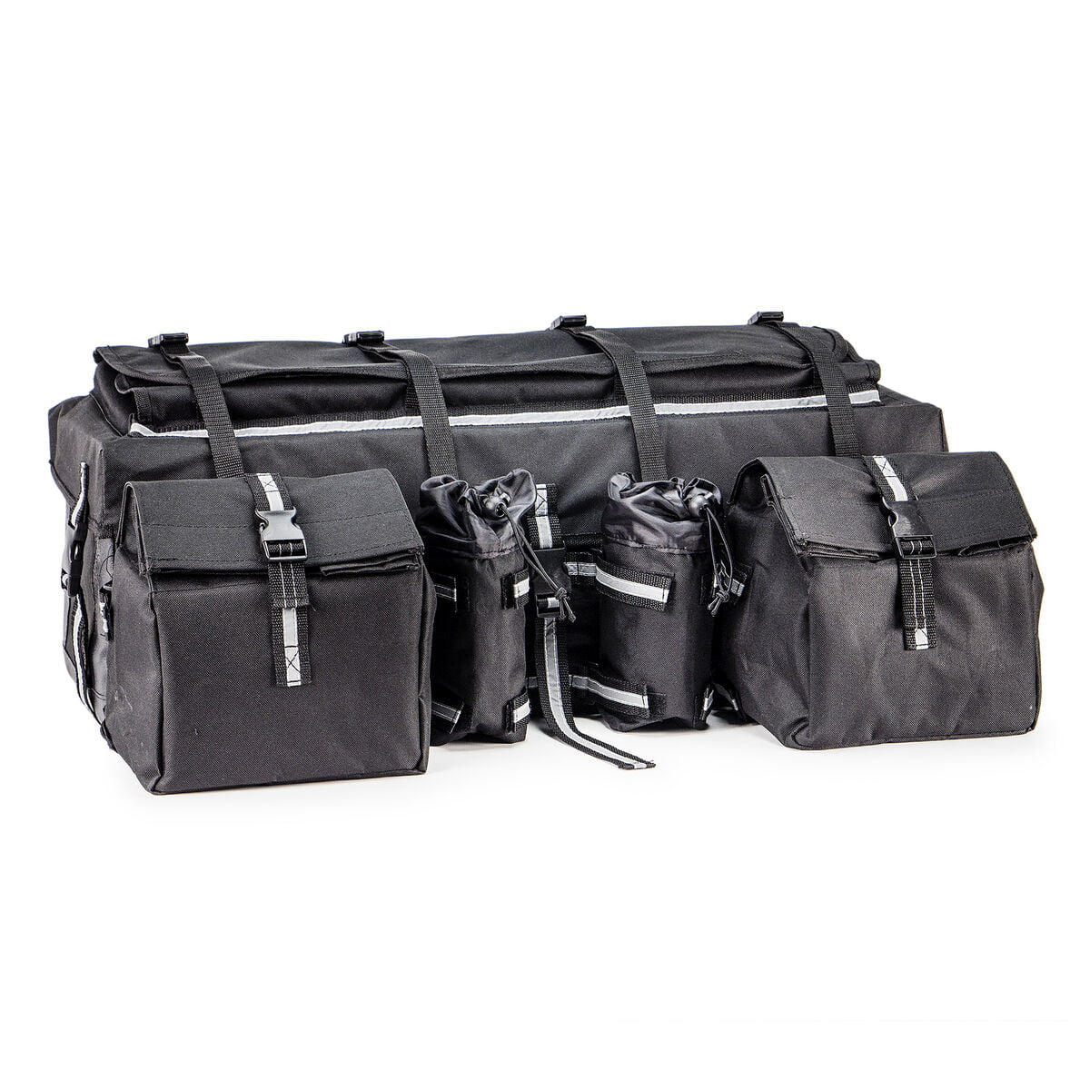 ATV Saddle Bag Gear Bags Snowmobile Bag ATV Rear Rack Bag Luggage Storage Gear Pack for Motocross Snowmobile 