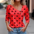 thumbnail image 2 of BLVB Women Long Sleeves Tops Fashion Asymmetrical Neck T Shirt Dressy Casual Tunic Blouses for Spring Fall, 2 of 3