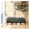 wangc123 Outdoor Elevated Raised Garden Bed Planter Box with Legs for
