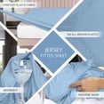 thumbnail image 6 of Utopia Bedding King Sheet Set - Jersey Knit Sheets 4 Piece – Cotton – Soft T-Shirt Stretchy Sheets (Heather Sky Blue), 6 of 6
