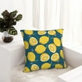 thumbnail image 6 of Pofeuu Lemon Print Double-sided plush pillowcase Square Throw Pillow Covers Pillows Cover for Living Room Bedroom Sofa Couch Cushion Cover（No pillow core）-26"x26", 6 of 7