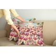 thumbnail image 2 of Ambesonne Flamingo Throw Pillow Cover 2 Pack, Tropical Birds Funny Beach, 18", Pink Beige and Pale Sky Blue, 2 of 7