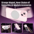 thumbnail image 3 of PYAN-Designed for iPhone 15 Case, Compatible with MagSafe, with Privacy Screen Protectors X2, [Camera Protection] [15FT Military Drop Protection] Shockproof Phone Case, 6.1", Pink, 3 of 4