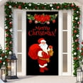 thumbnail image 7 of kladzum Merry Christmas Door Cover 72.8"x35.4" Printed Door Curtain Exquisite Background Door Covers Hanging Fabric Christmas Decorations Winter Holiday Gifts, 7 of 7