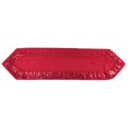 thumbnail image 1 of Vickerman Q169235 Rouge Sequin Feuille Table Runner - 6 Pi x 16 Po., 1 of 1