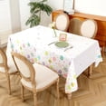 thumbnail image 2 of Easter Tablecloth 60 x 84 Inch, Waterproof Egg Themed Table Cloth, Washable Table Cover for Holiday Dinner Party Decoration, 2 of 6