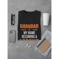 thumbnail image 3 of Grandad is My Name Becoming a Legend Is My Game Men Black T-Shirt, Male x-Large, 3 of 4