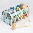thumbnail image 2 of Estrela Juego de Martillo Xilófono Taburete de Percusión Montessori Juguetes para Niños 3 Años Niños y Niñas Juguetes de Madera Taburete de Percusión Martillo de Madera Laberinto Rompecabezas, 2 of 8