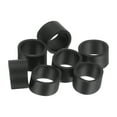 thumbnail image 1 of 200Pcs Bandas de goma de silicona, anillos de bandas de goma de 5mm x 6.5mm, ataduras de cable para envolver cordones, envolturas de bolsa, negras, 1 of 5
