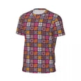 thumbnail image 5 of T Shirt For Men Patchwork Bohemia Sports T-Shirt Color Mandala Fashion T-Shirts Man Casual Tshirt Su, 5 of 7