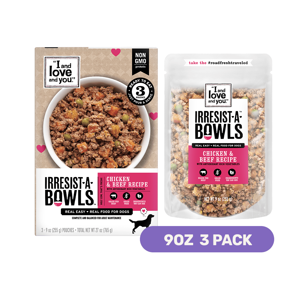 "I and love and you" IrresistABowls, Chicken and Beef, Ready to Serve