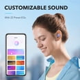 thumbnail image 2 of Auriculares inalámbricos Soundcore by Anker A20i True, Bluetooth 5.3, aplicación, sonido personalizado, tiempo de reproducción prolongado de 28 horas, resistentes al agua, 2 micrófonos para llamadas c, 2 of 5