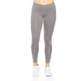 thumbnail image 2 of Expert Brand Women's Mid-Rise Full Length Leggings, Heather Charcoal, Small, 2 of 6