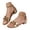 3-Gold, variant on Womens Sparkly Wedding Sandals Strappy Low Block Heel Flat Slide Shoes Summer Dressy Comfortable Walking Buckles Sandal Gold 9