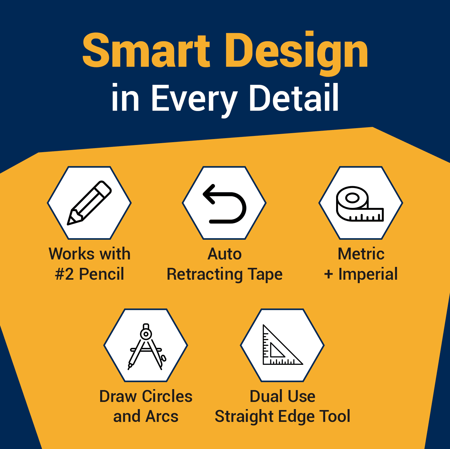 RockSteel Rotating Tape Measure & Circle Drawing Tool, Beam Compass Alternative for Woodworking, Drafting, & Large Arcs