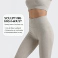 thumbnail image 5 of Yoga Exercise Gym Sports Workout Athletic Women Outfits 2 piece Seamless Bra High Waist Full Length Pants Leggings Set for Running Jogging Walking Tummy Control Non See-Through All Day Comfort, 5 of 8