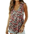 thumbnail image 2 of KISSMODA Women's Tank Tops V Neck Casual Sleeveless Tops for Women 2025 Basic Trendy Tank Oversized Summer Blouses S-3XL, 2 of 5