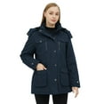 thumbnail image 3 of WenVen Women's Winter Jacket Windrproof Winter Coat Warm Puffer Jacket with Hood Blue S, 3 of 8