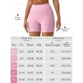 thumbnail image 5 of Chiclily Womens Athletic Shorts High Waisted Running Shorts Gym Workout Biking Shorts, Pink, Size XS, 5 of 6