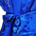 thumbnail image 3 of Men Satin Chinese Dragon Kimono Silk Bathrobe Pajamas Sleepwear Gown Bath Robe, 3 of 11