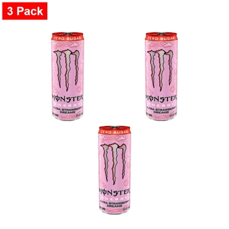 Monster Ultra Strawberry Dreams Energy Drink - 12 fl oz Can