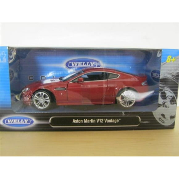 1 by 24 2010 Aston Martin V12 Vantage Diecast Model Car, Red