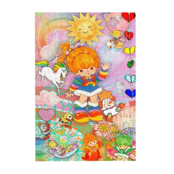 Rainbow Brite Wooden Picture Puzzle 300 Piece Jigsaw Puzzle for Adults Challenging Puzzle Game Gifts